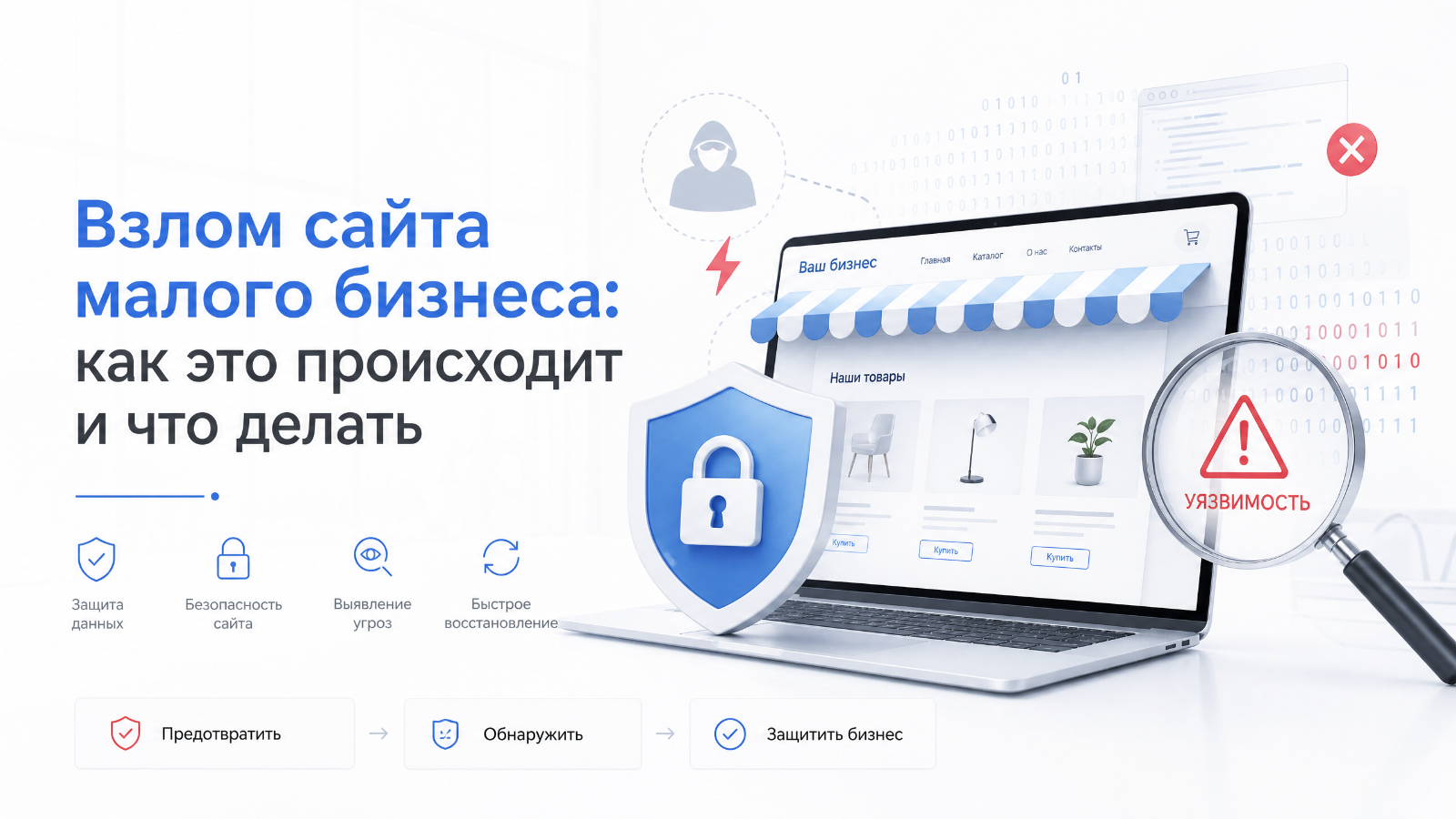 Взлом сайта малого бизнеса: как это происходит и что делать